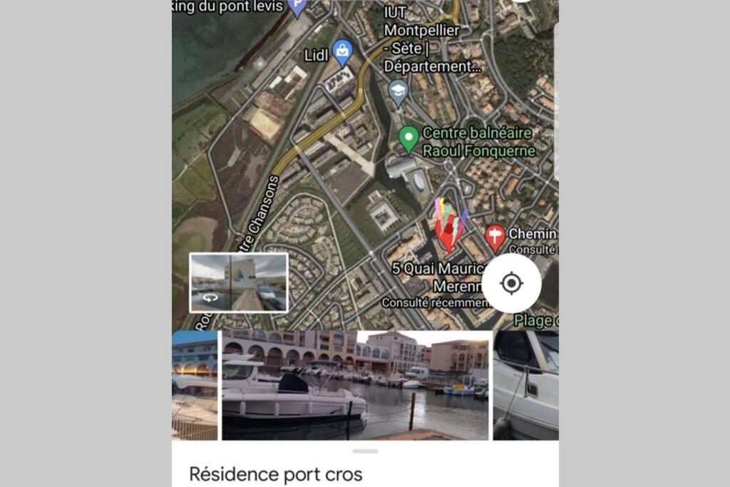Studio Climatise Classe 2 Dans Marina Proche Mer Et Etang - Lit Wifi Fibre Et Parking Prive Sète Eksteriør bilde